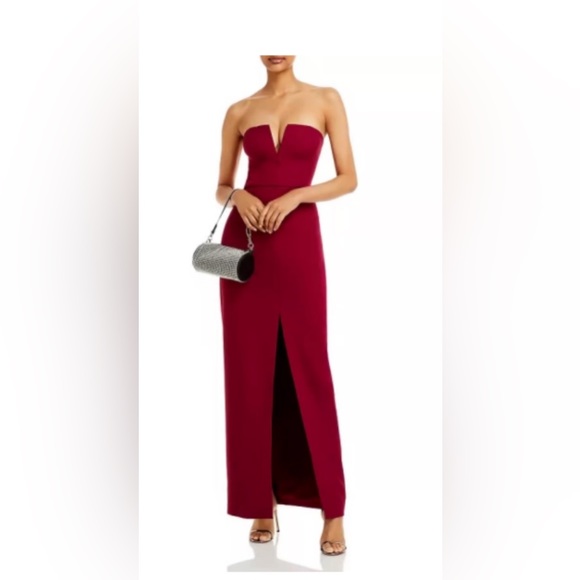 BCBGMAXAZRIA
Notched Strapless Gown - Picture 11 of 12